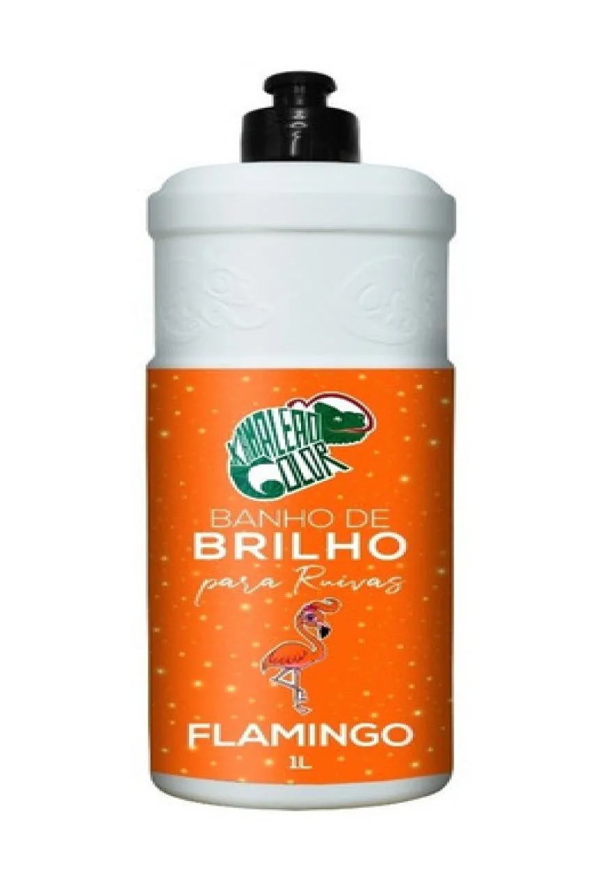 Banho de Brilho para Ruivas Flamingo Kamaleão Color 1 Litro
