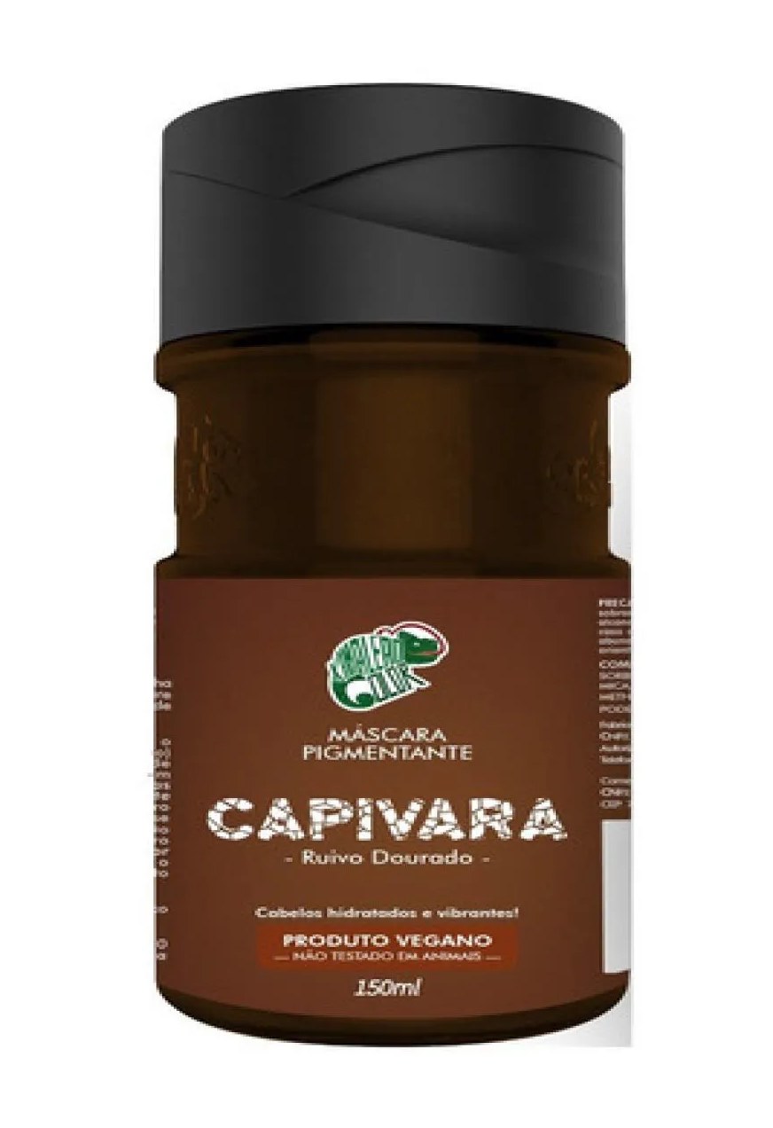 Máscara Tonalizante Capivara Kamaleão Color Ruivo Dourado 150ml