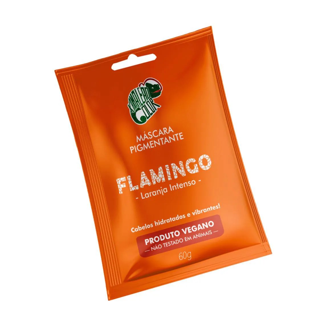 Sachê Máscara Tonalizante Flamingo Laranja Intenso Kamaleão Color 60g