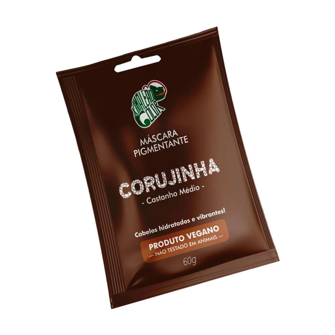 Sachê Máscara Tonalizante Corujinha Castanho Médio Kamaleão Color 60g