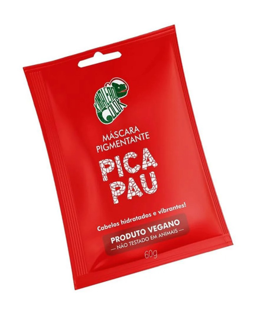 Sachê Máscara Tonalizante Pica Pau Vermelho Kamaleão 60g