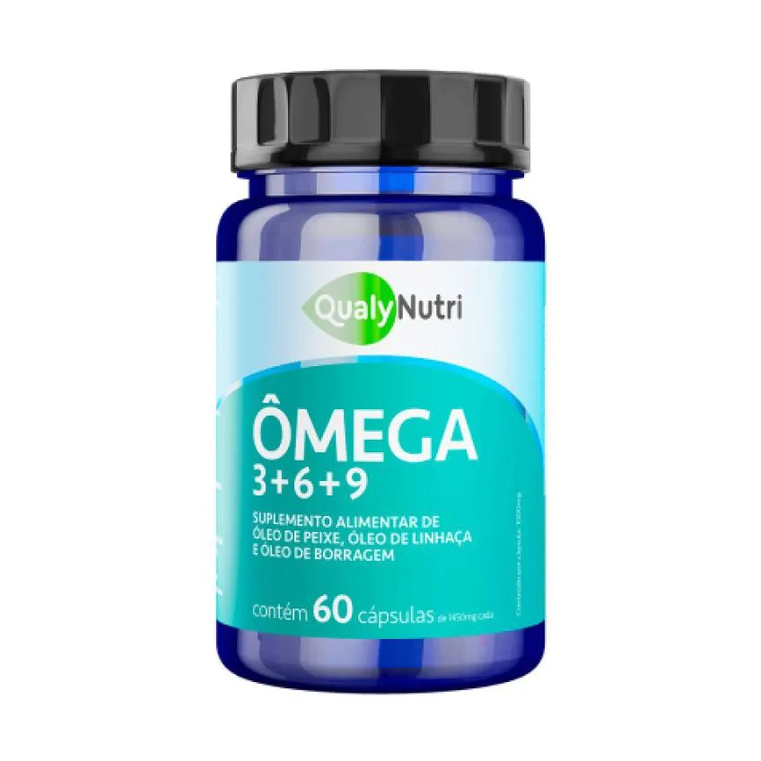 Ômega 3+6+9 1450Mg C/60 cápsulas - Qualy Nutri