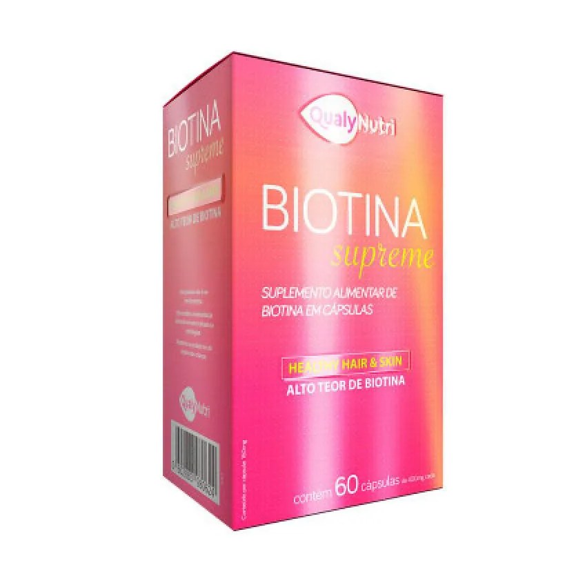 Biotina Supreme Qualy Nutri 400Mg C/60 cápsulas