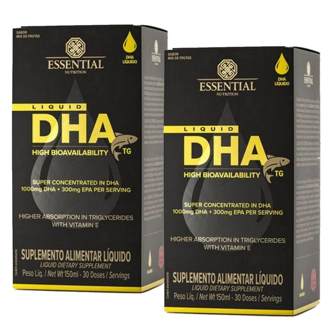 Kit 2x Dha Liquid Tg - (150ml Cada) - Essential Nutrition