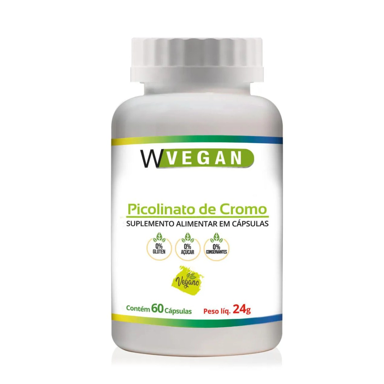 Picolinato de Cromo 60 Capsulas Wvegan Vegano