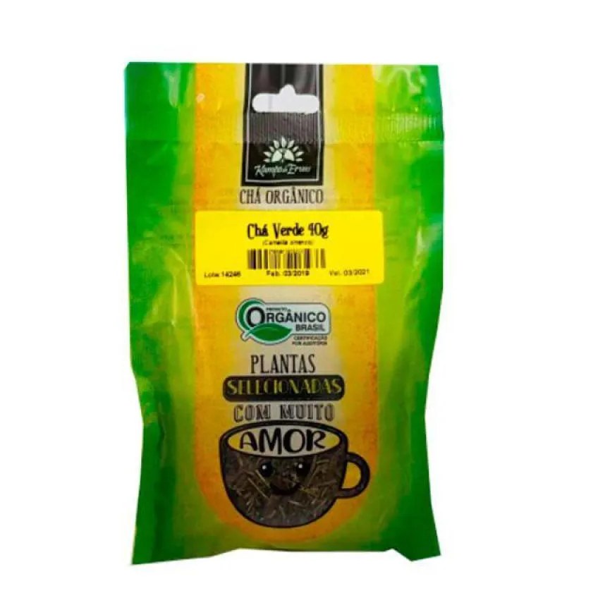 Chá Verde Orgânico Kampo de Ervas 40g