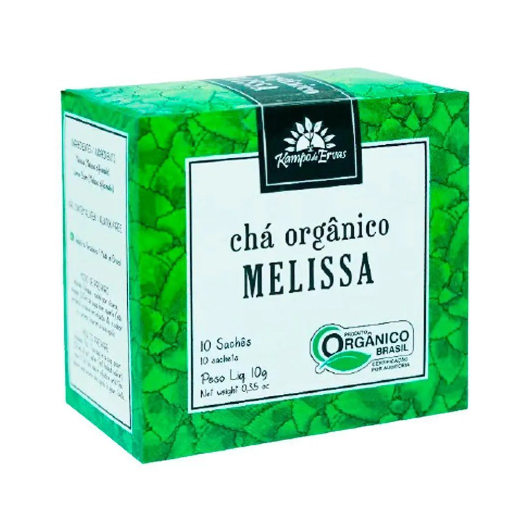 Chá de Melissa Orgânica em Sachês Kampo de Ervas 10g