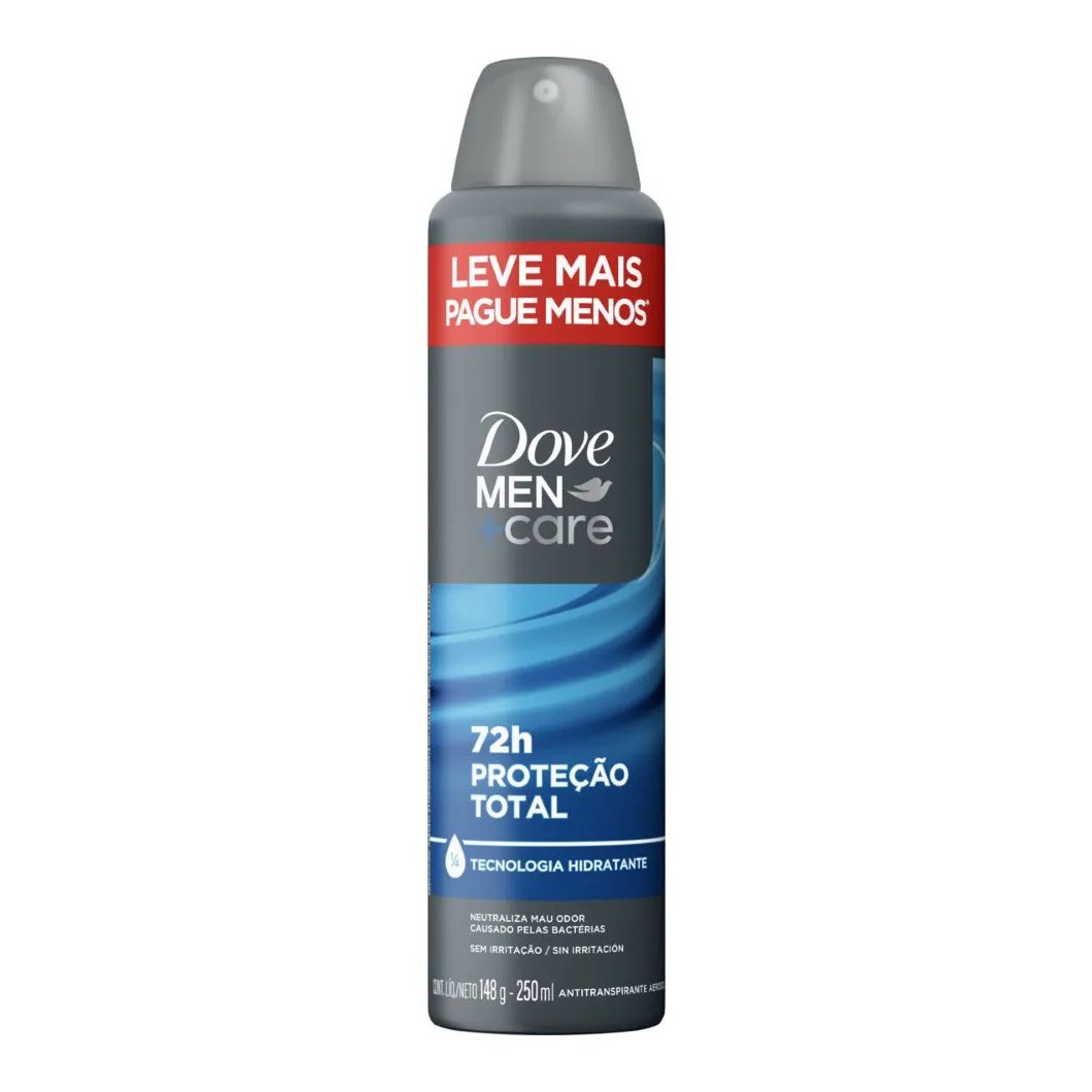 Desodorante Dove Masculino 250ml Aerossol Protecao Total