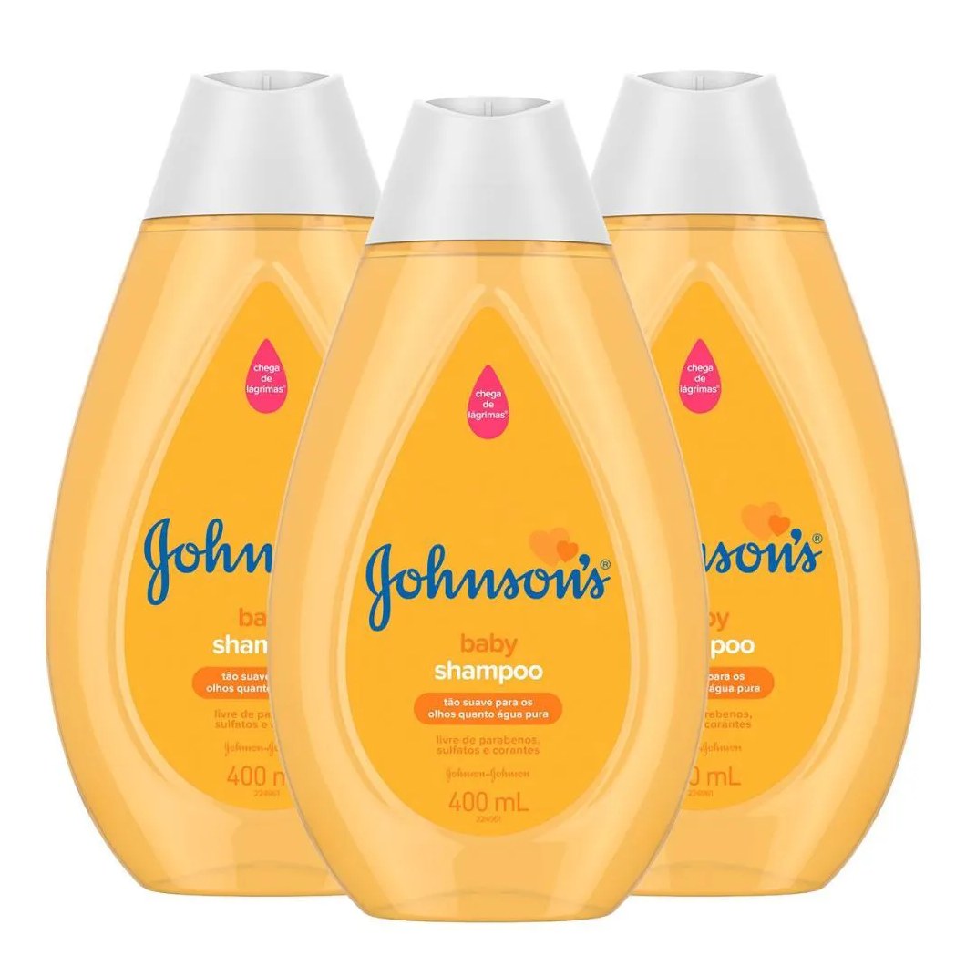Leve 3 e Pague 2 Shampoos Johnson's Baby Gold 400ml
