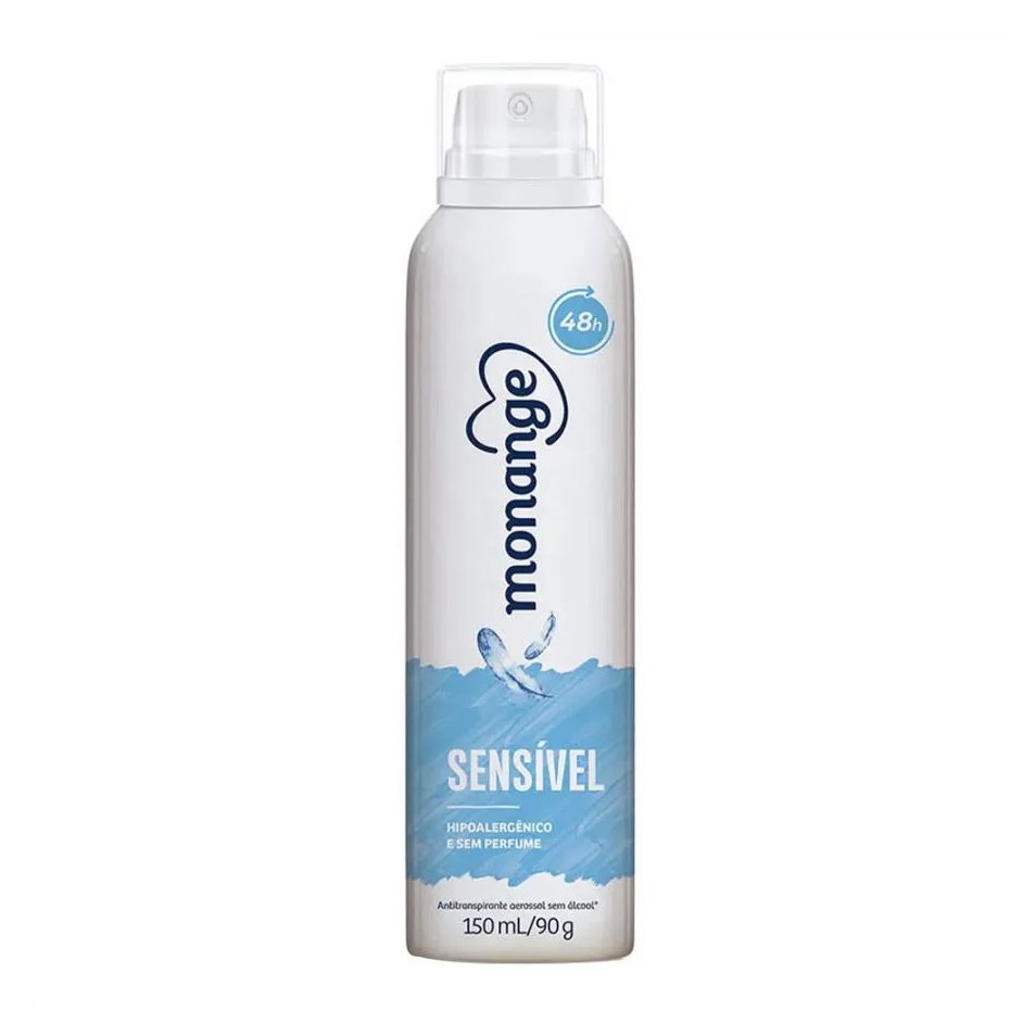 Desodorante Feminino Aerossol Monange Sensível 150ml