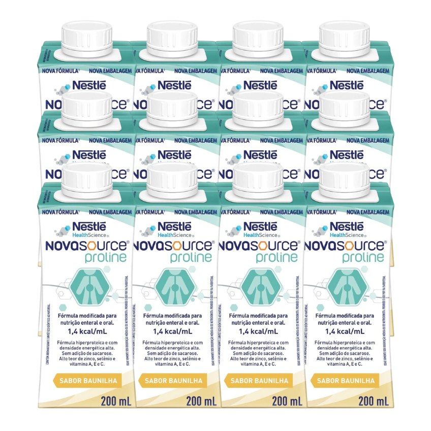 Nutrição Enteral E Oral Novasource Proline Baunilha 200Ml 12 Unidades