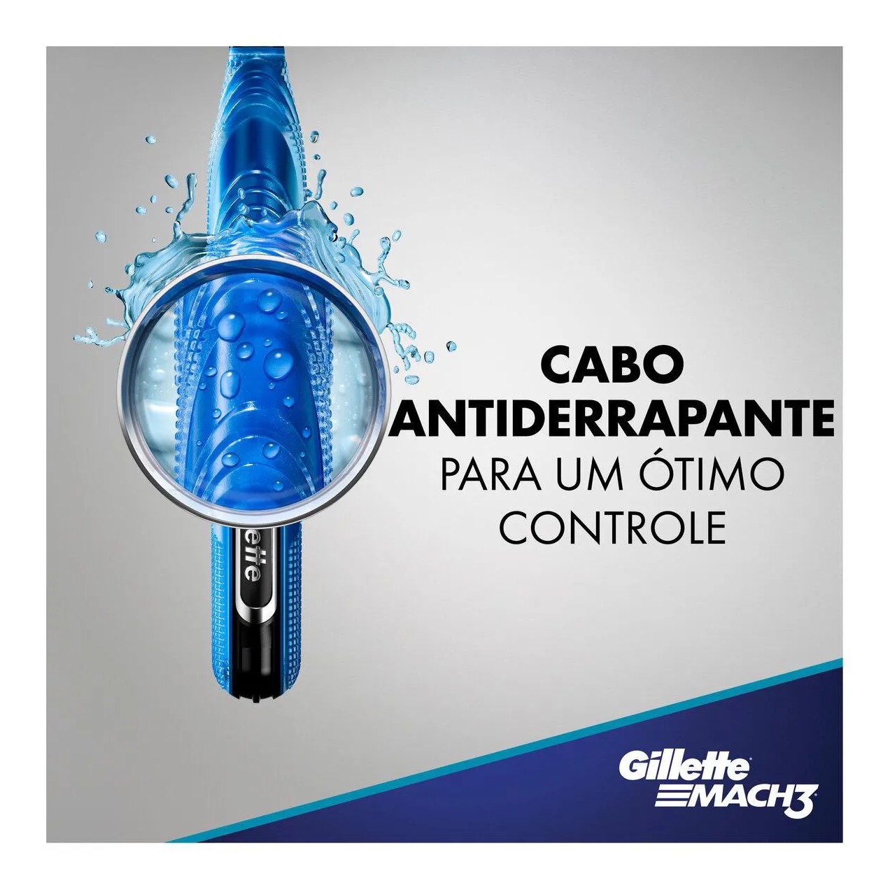 Aparelho de Barbear Gillette Mach3 Acqua Grip + 1 cartucho