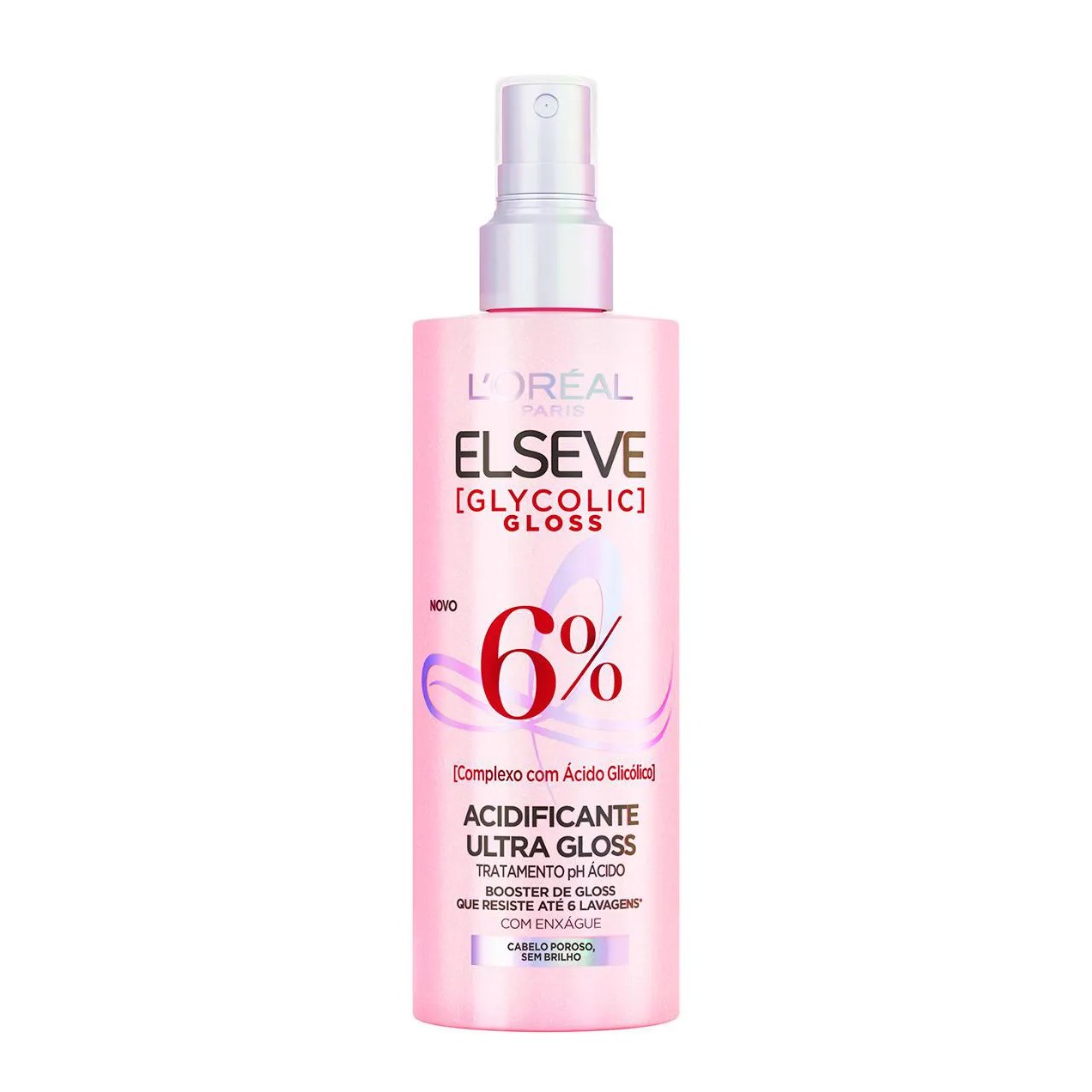 Spray Acidificante Elseve Glycolic Gloss Tratamento Antiporosidade com Ácido Glicólico 200ml