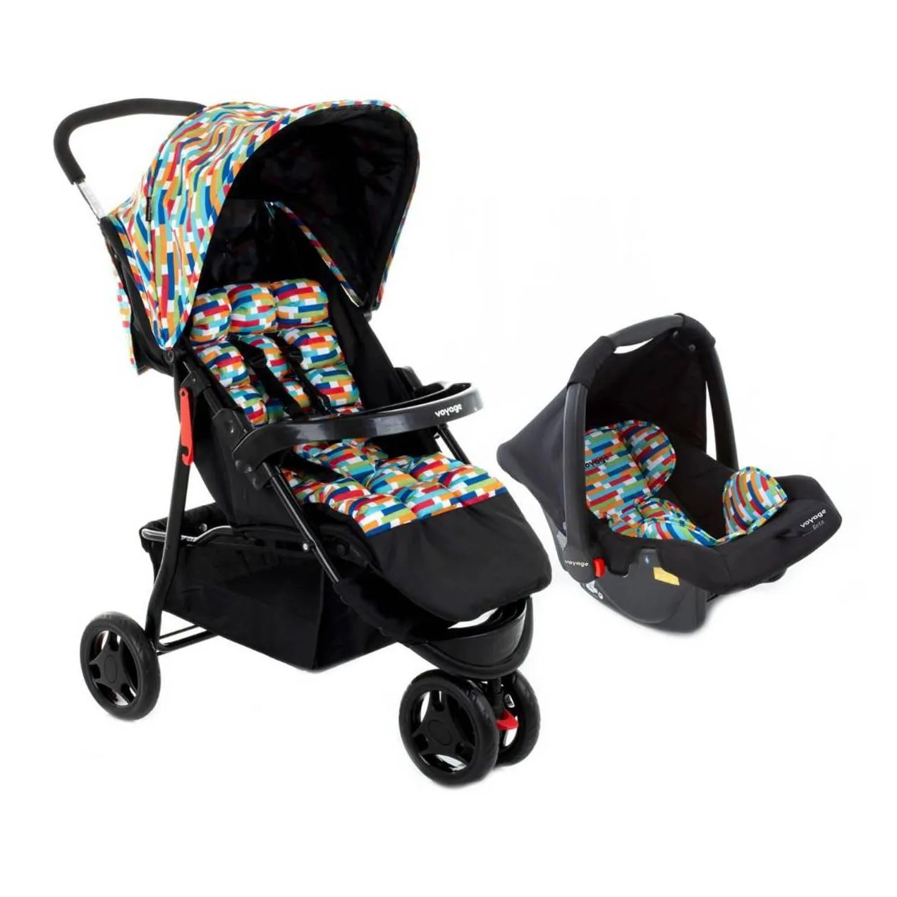 CARRINHO PASSEIO E BEBê CONFORTO TS DELTA PRO COLORê VOYAGE