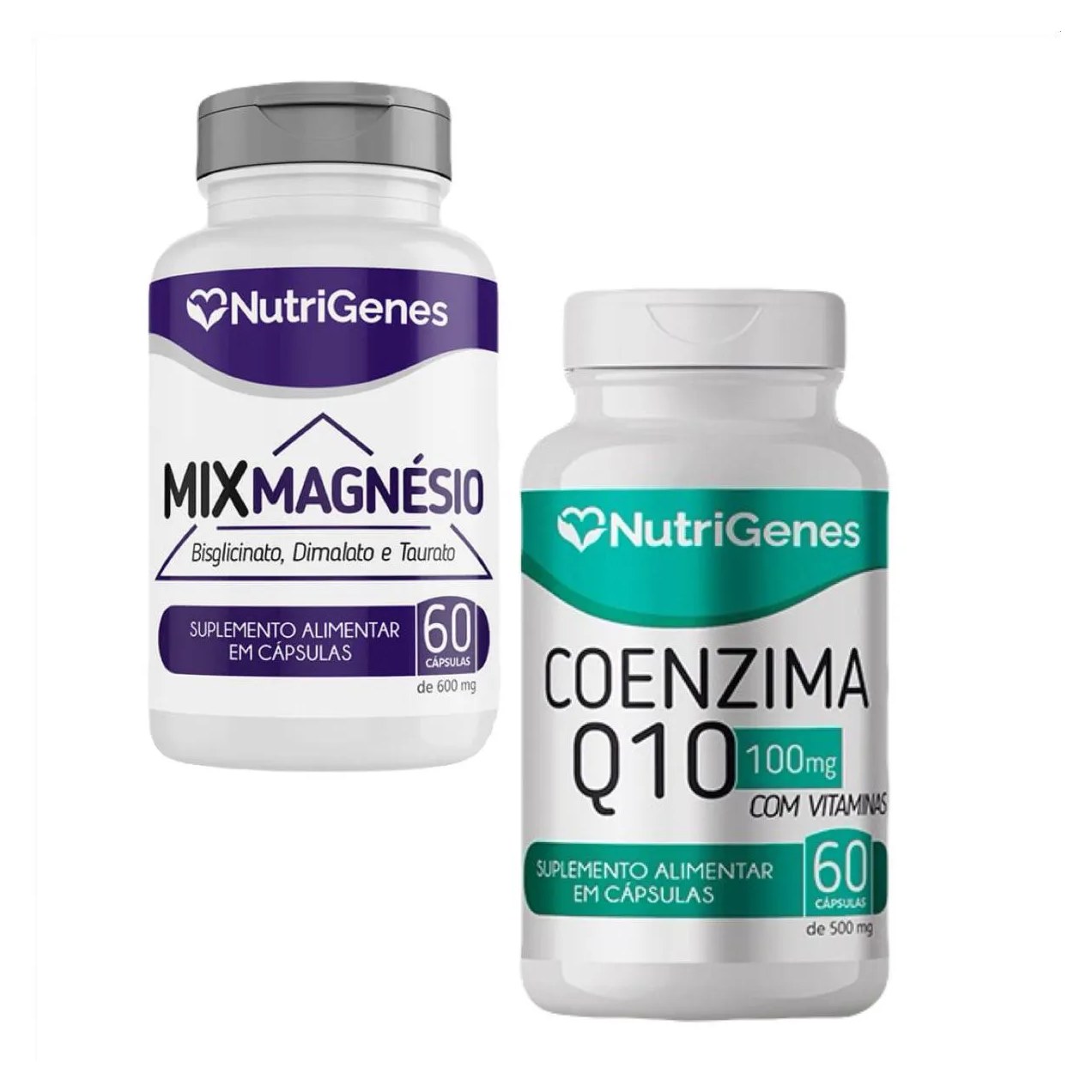 Mix Magnésio + Coenzima Q10 Coq10 - Nutrigenes