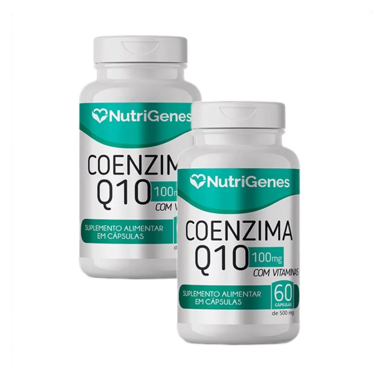 2x Coenzima Q10 Coq10 Nutrigenes - 60 Cápsulas. 100mg + Vitaminas