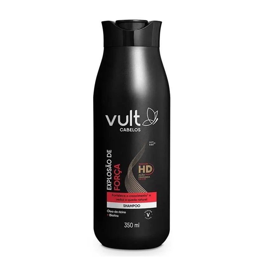 Shampoo Vegano Vult Explosão de Força Anticaspa 350ml