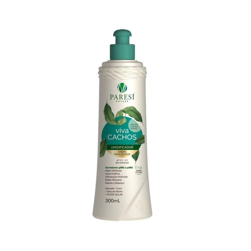 Umidificador Creme Finalizador Viva Cachos 300ml Paresí Nature
