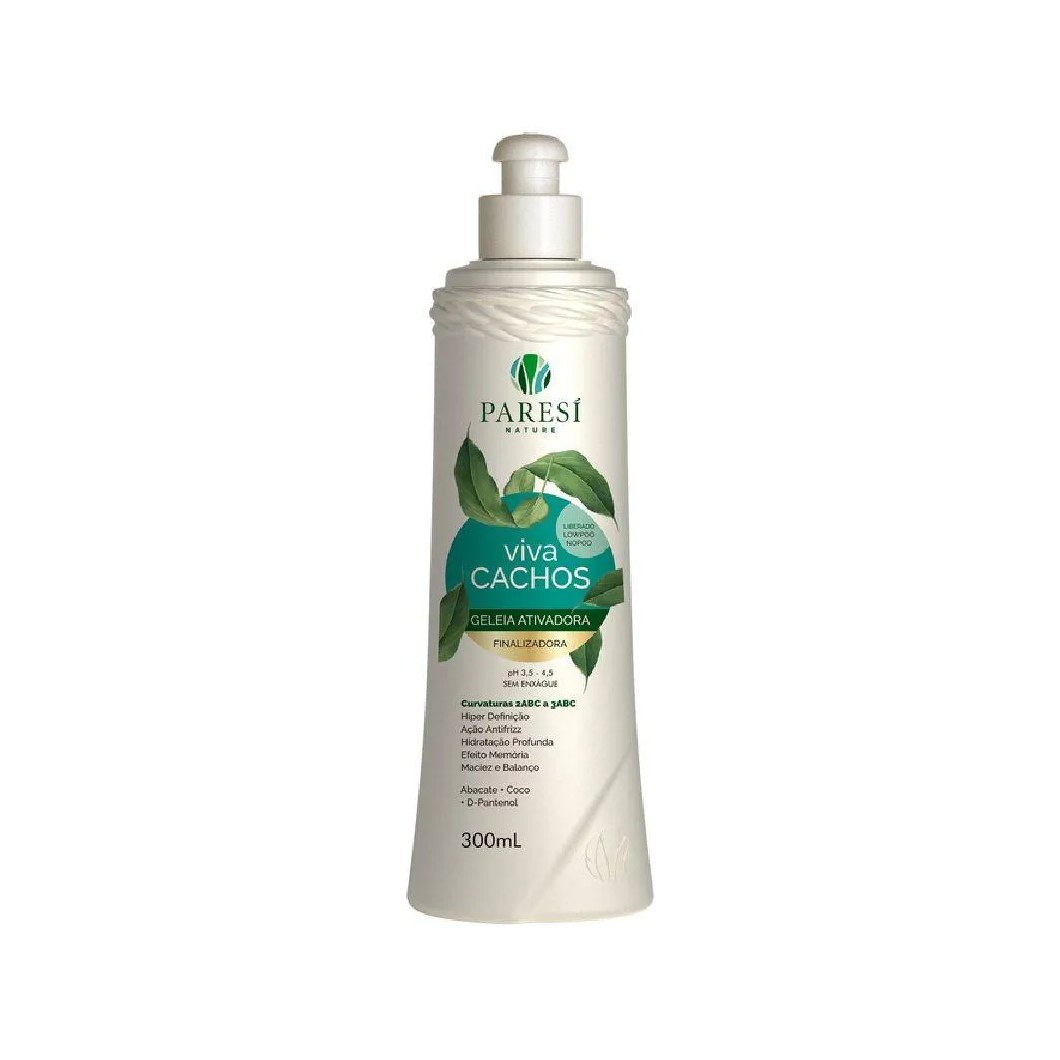 Geleia Ativadora Finalizadora Viva Cachos 300ml Paresí Nature