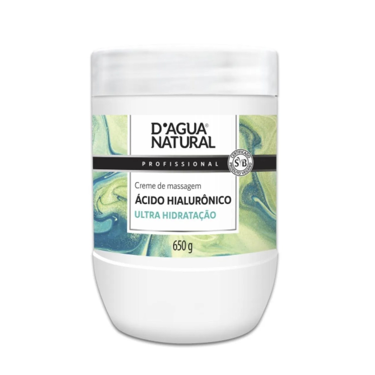 Creme de Massagem Ácido Hialurônico Ultra Hidratação Corporal 650G
