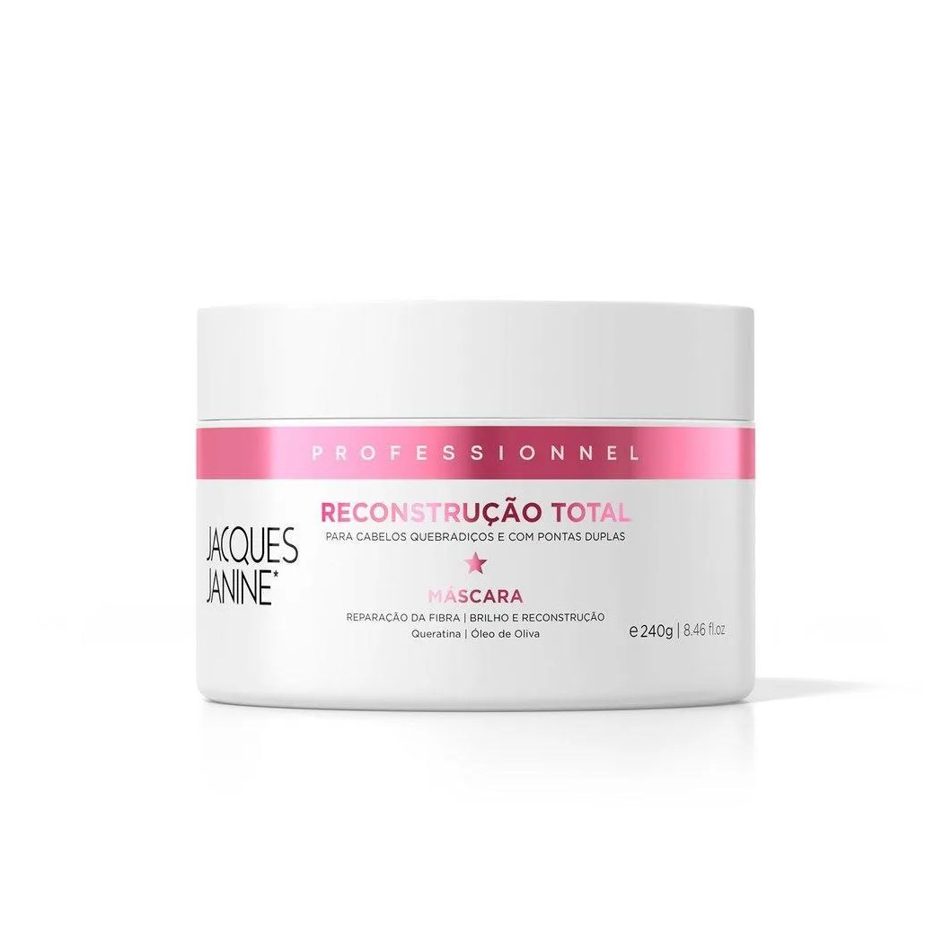 MáSCARA JACQUES JANINE RECONSTRUçãO TOTAL - 240G