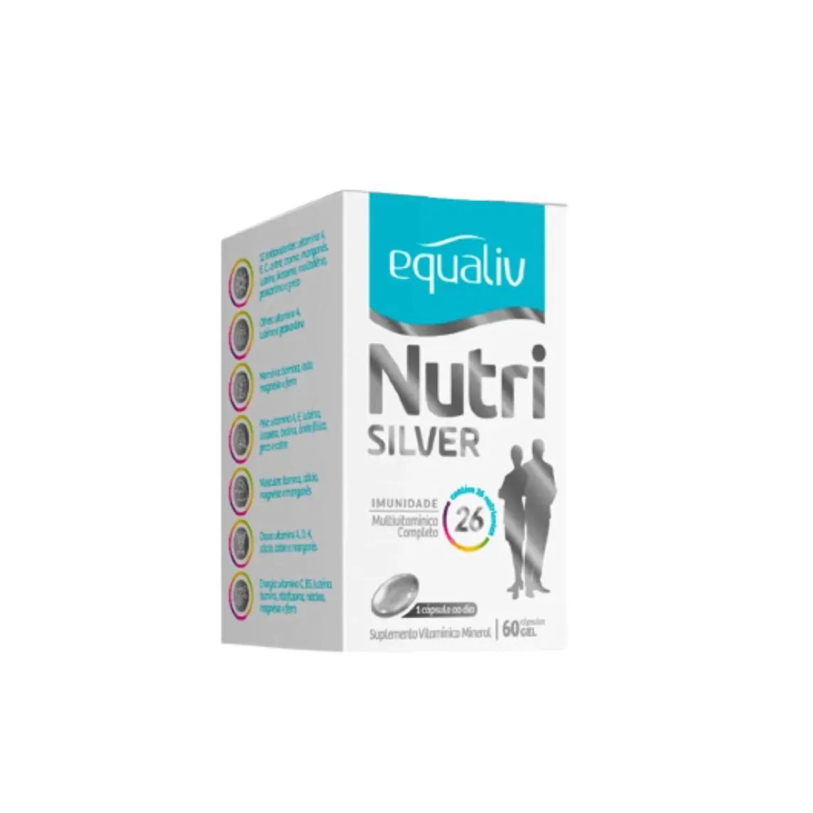 Suplemento Polivitamínico de Az Equaliv Nutri Silver 60 Cápsulas Gel