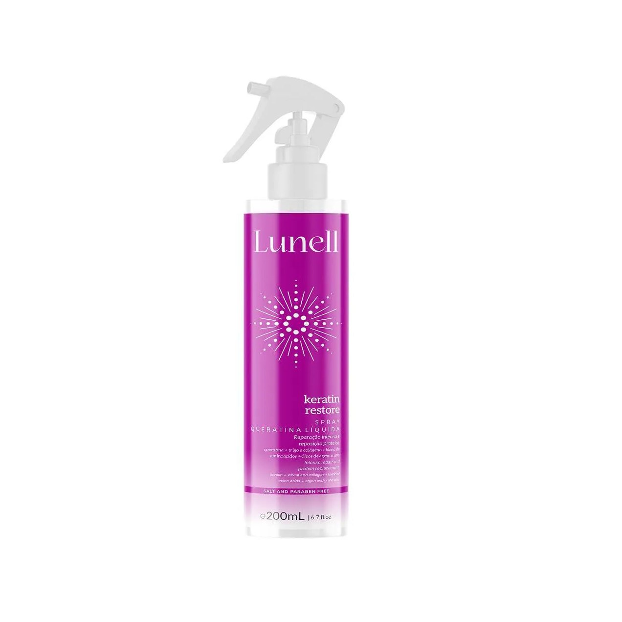 Queratina Líquida Lunell Keratin Restore 200ml