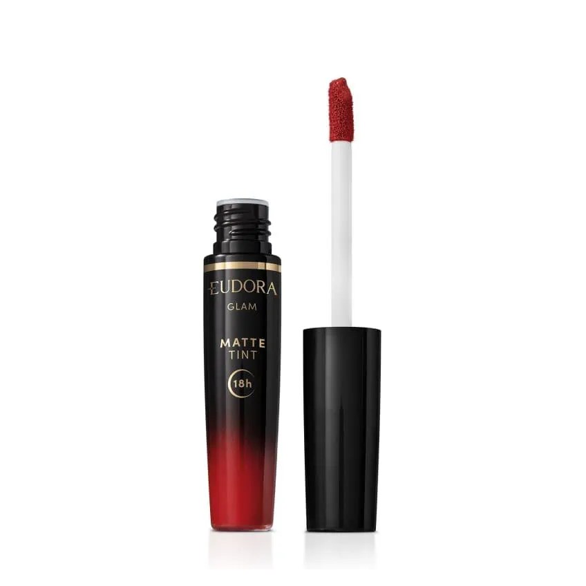 Eudora Glam Batom Liquido Matte Tint Vermelho Radiante 4ml