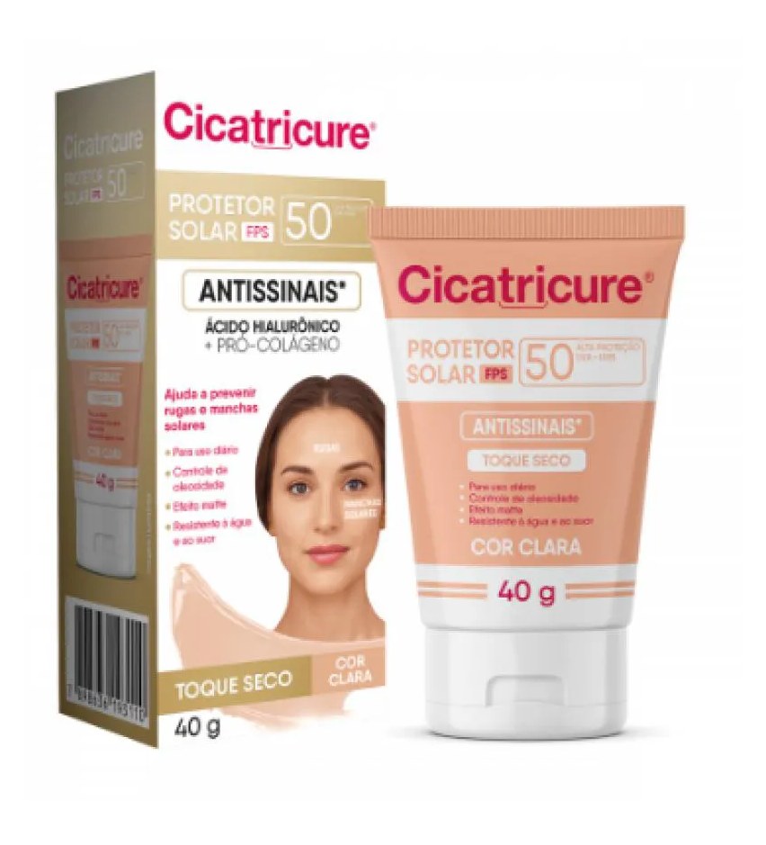 Protetor Solar Corporal Cicatricure Fps 50 Cor Clara 40g