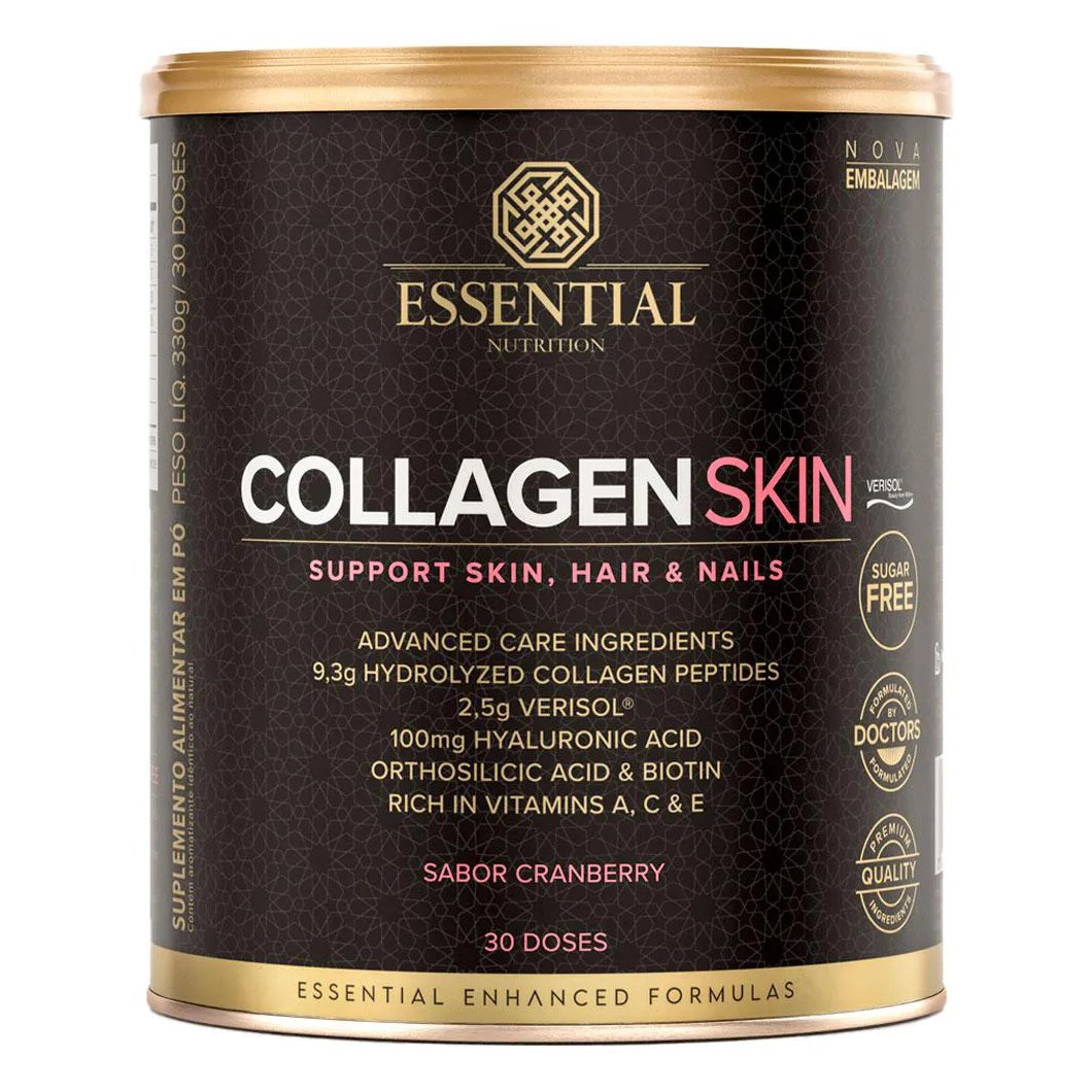 Collagen Skin Verisol + Ácido Hialurônico - Cranberry - 330g - Essential Nutrition