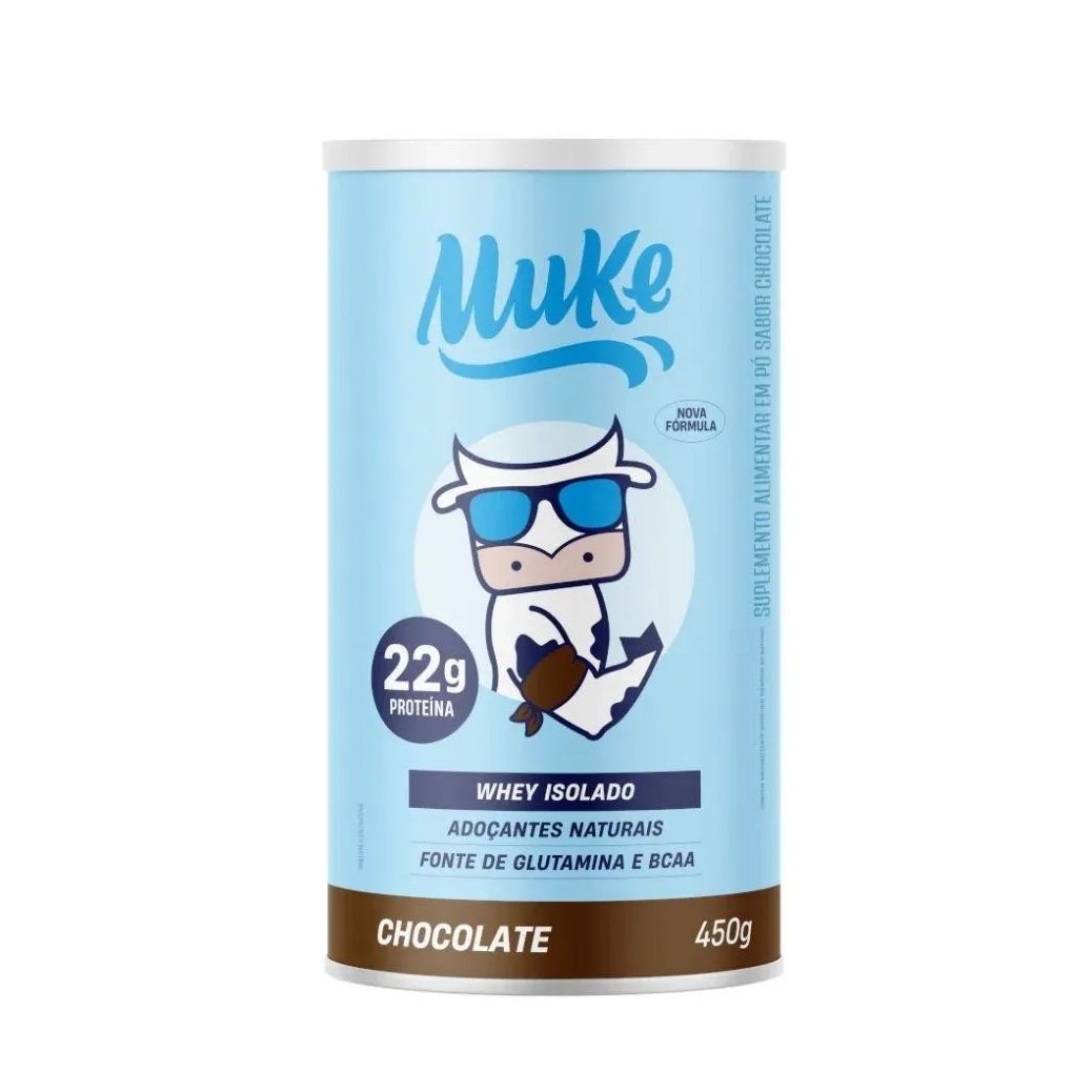 Muke Whey Isolado (450g) - Sabor: Chocolate
