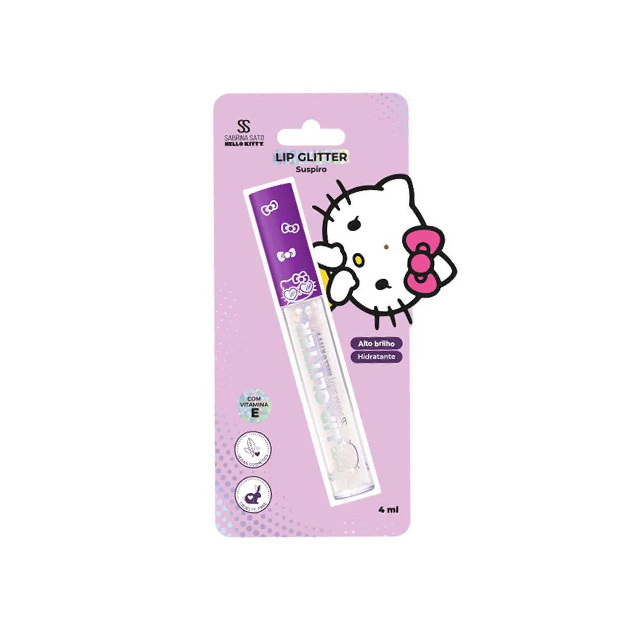 Lip Glitter Sabrina Sato Hello Kitty - Suspiro 4ml