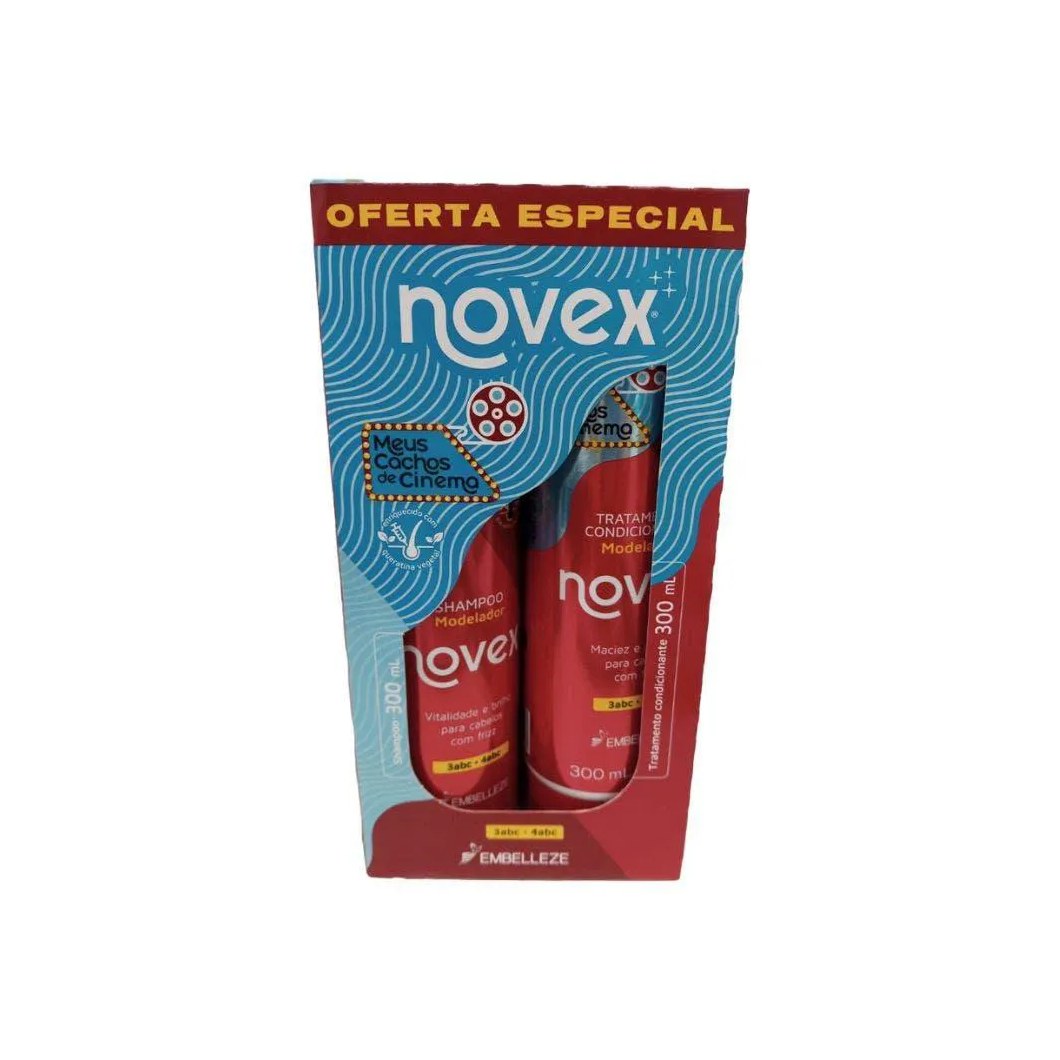 Kit Shampoo + Condicionador Novex Meus Cachos de Cinema