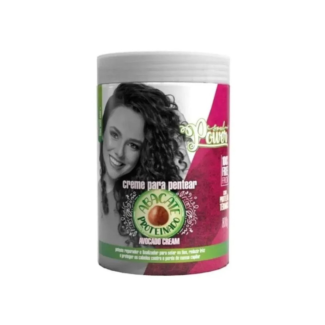 Creme para Pentear Beauty Color Abacate Avocado Cream Soul Power 800g