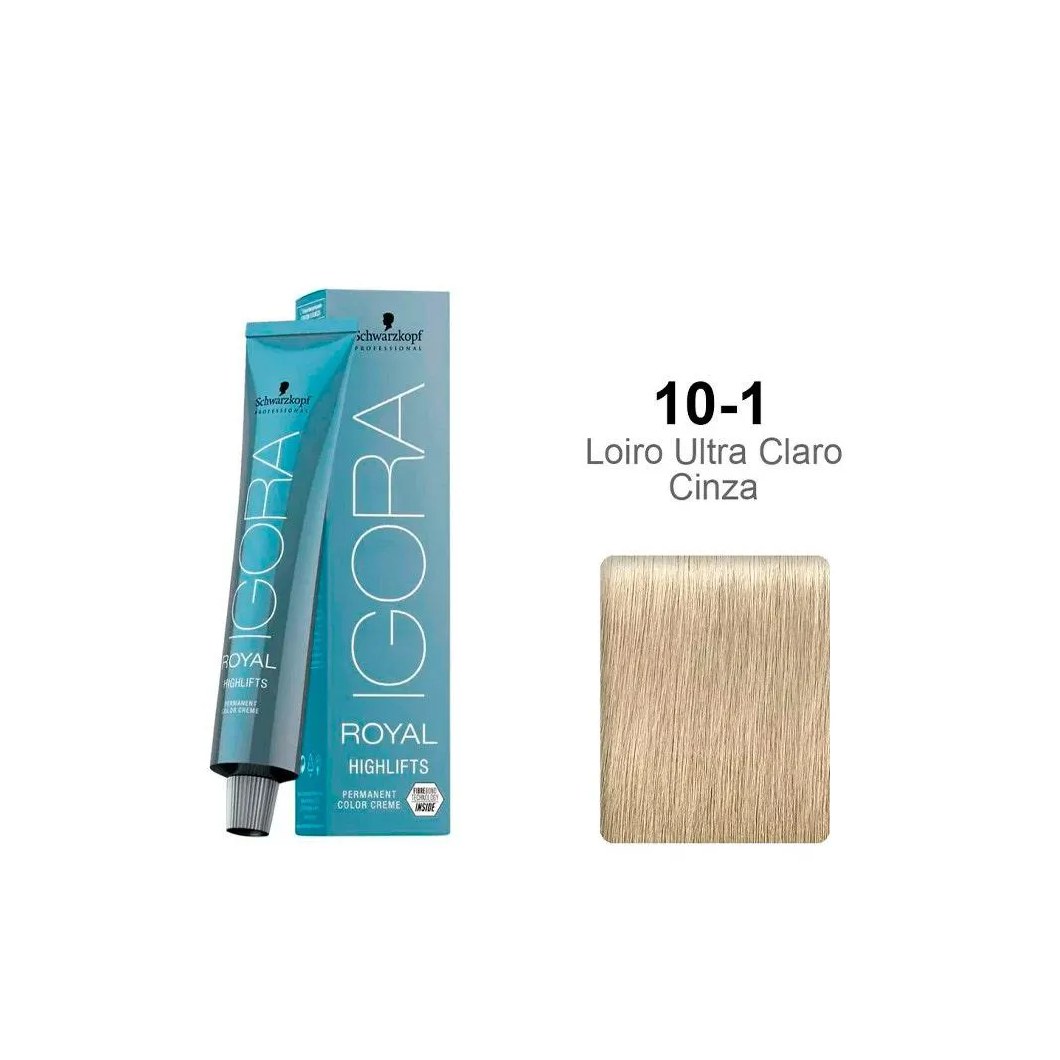 Tintura Schwarzkopf Igora Hightlifts 10.1 Louro Ultra Claro Cinza