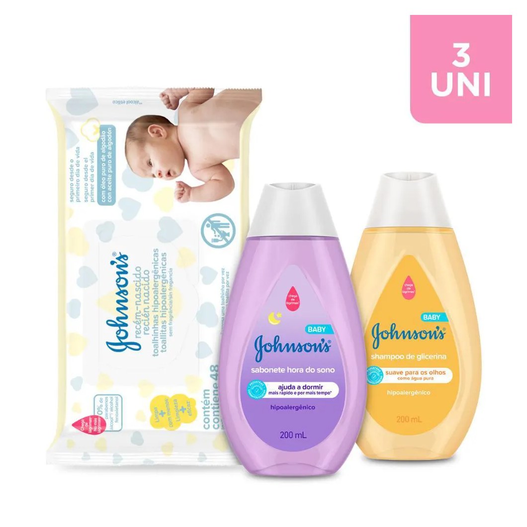 Kit Higiene Diaria do Bebê