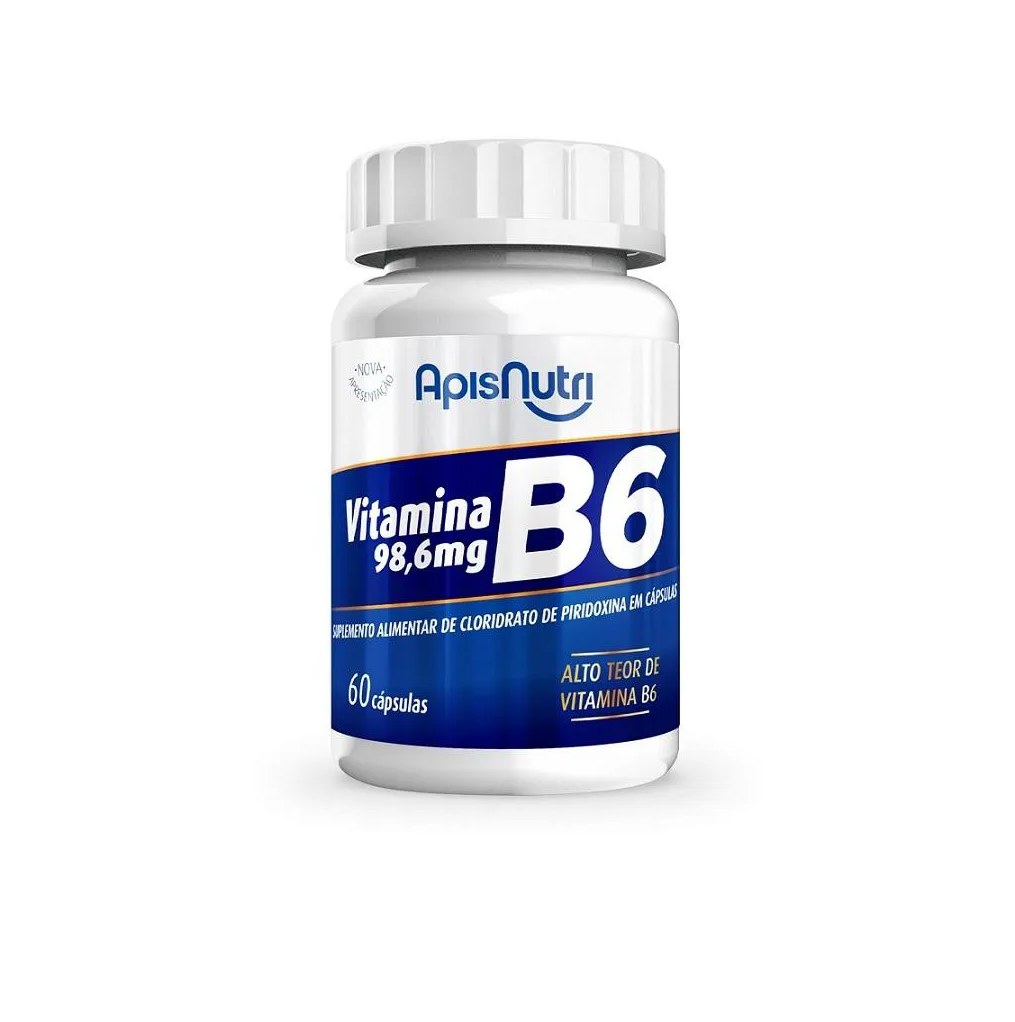 Vitamina B6 - 280mg (60 Cápsulas) - Padrão: Único