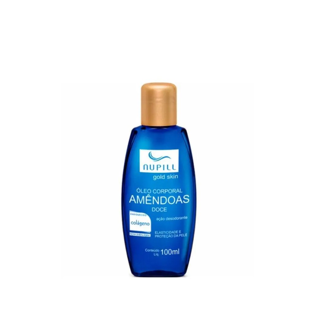 Óleo Corporal Nupill Amêndoa e Colágeno Natural 100ml