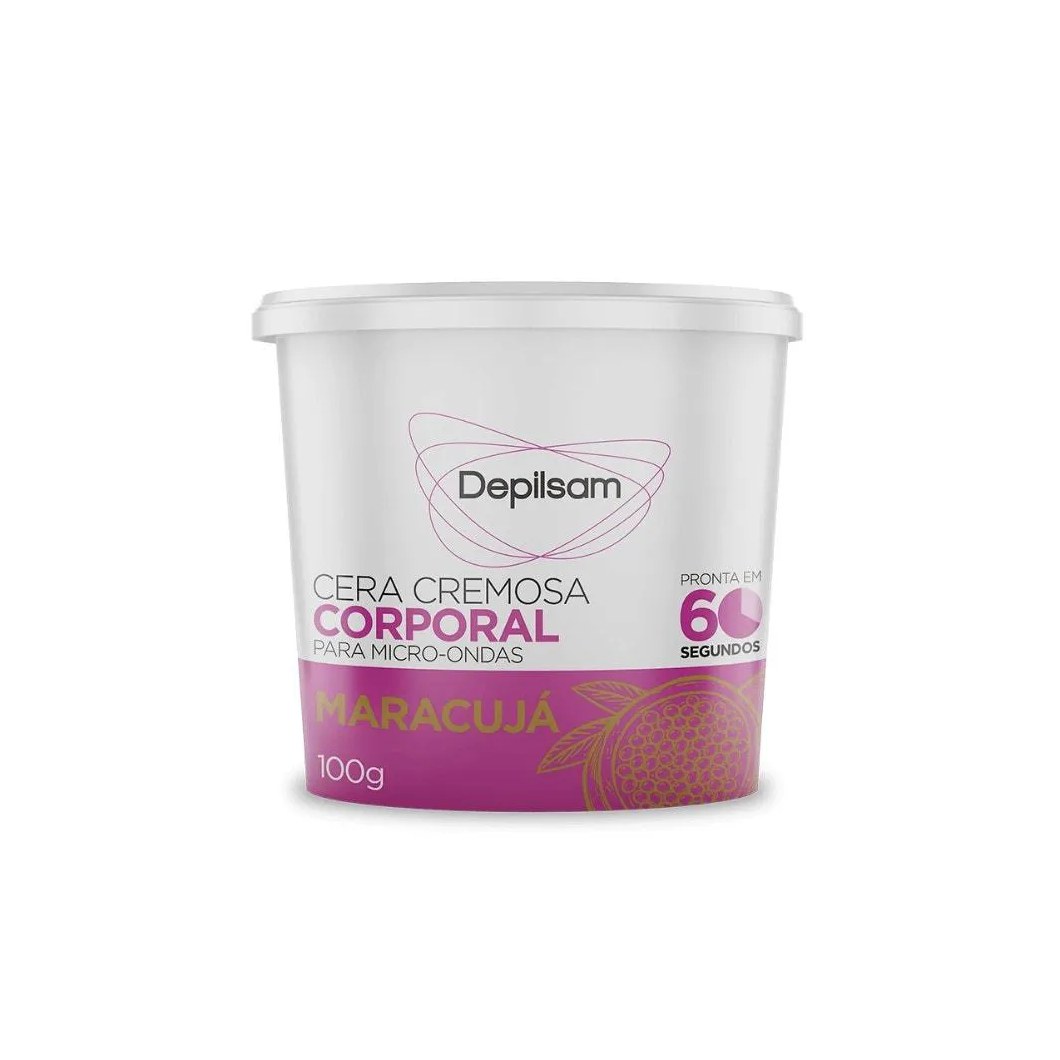 Cera Depilatória de Microondas Depilsam Maracujá 100g