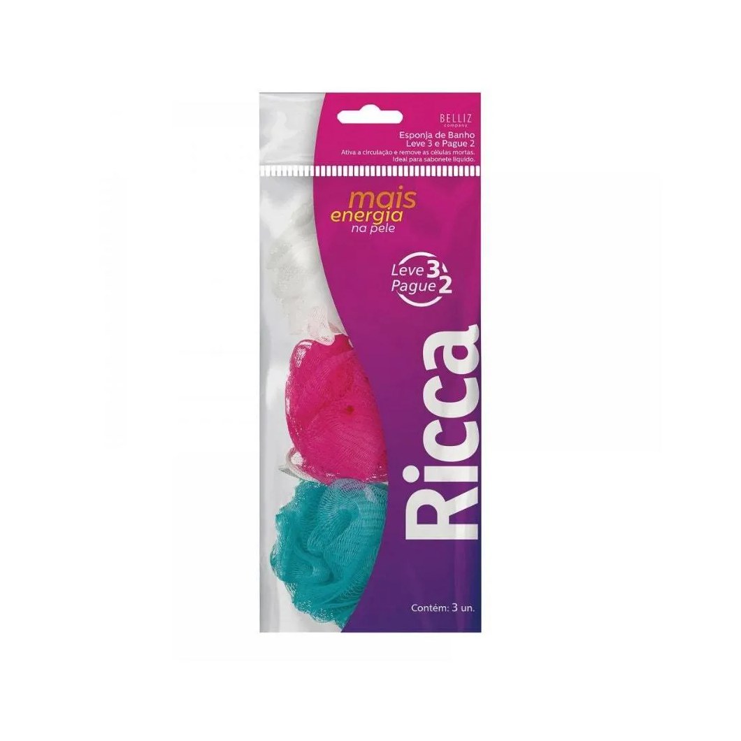 Esponja Banho Ricca Pequena L3p2