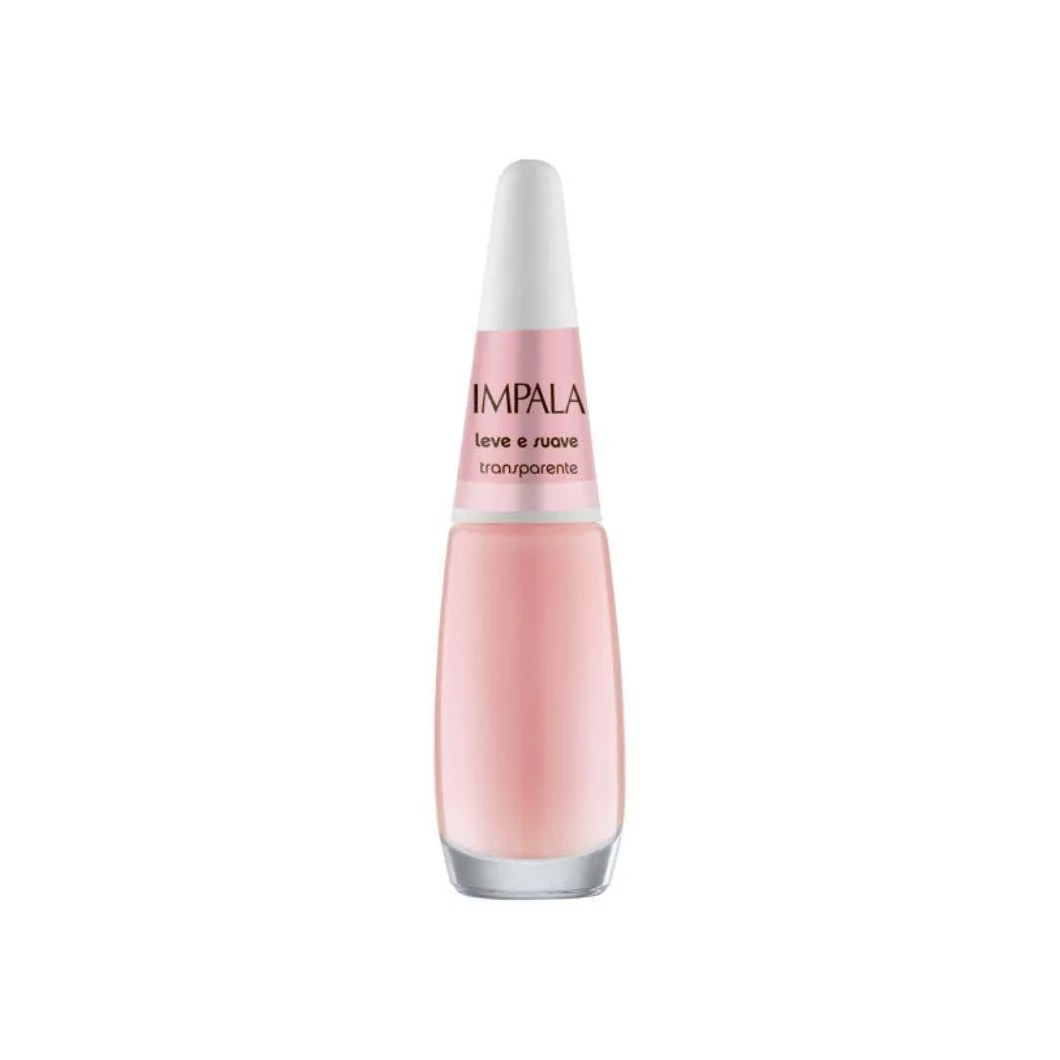Esmalte Impala Coleção a Cor da Sua Moda Transparente Leve e Suave 7,5ml