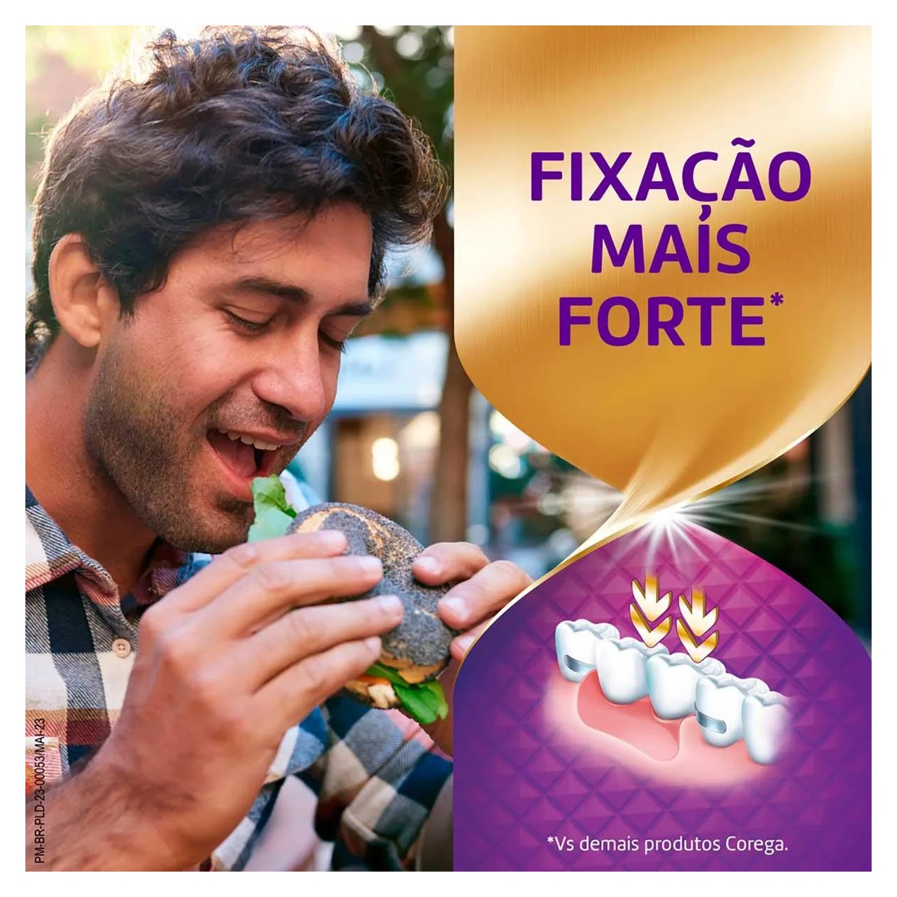Creme Fixador de Dentadura Ultra Corega Max Fixação + Bloqueio Sem Sabor 70g
