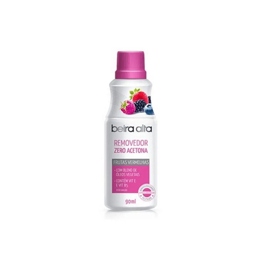Removedor Esmalte Beira Alta sem Acetona Frutas Vermelha 90ml