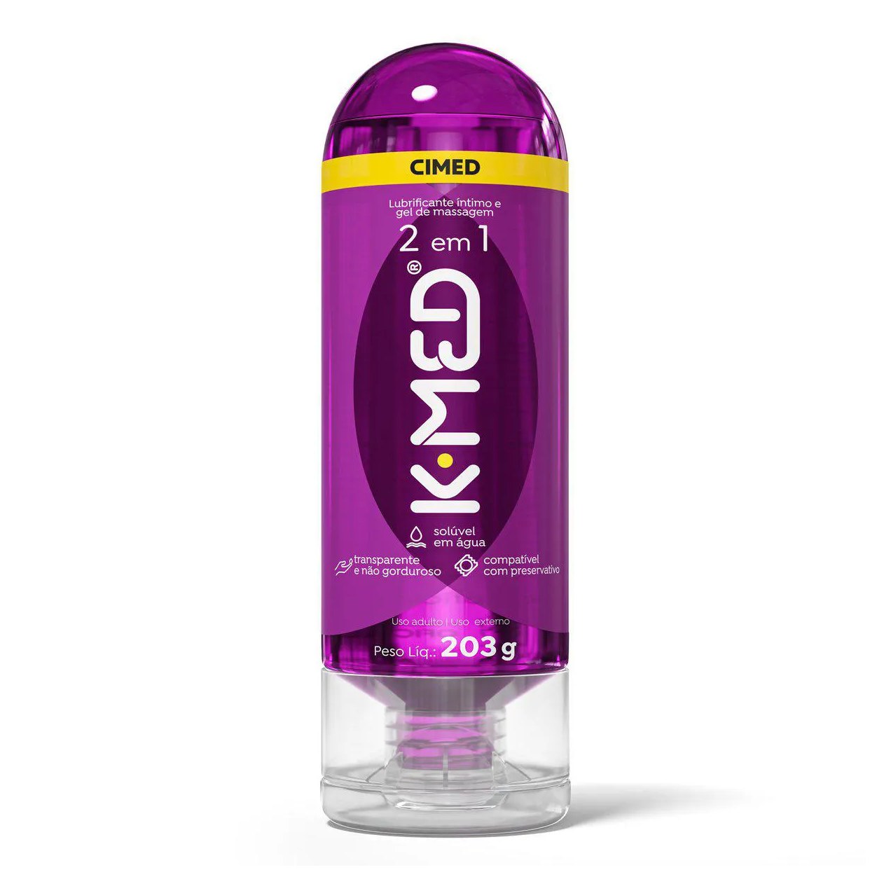 Gel Lubrificante Íntimo K-MED 2 em 1 203g
