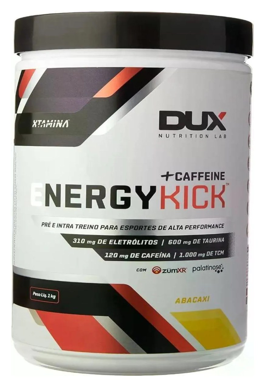 Pré e Intra Treino Dux Nutrition Energy Drink +caffeine Abacaxi 1kg