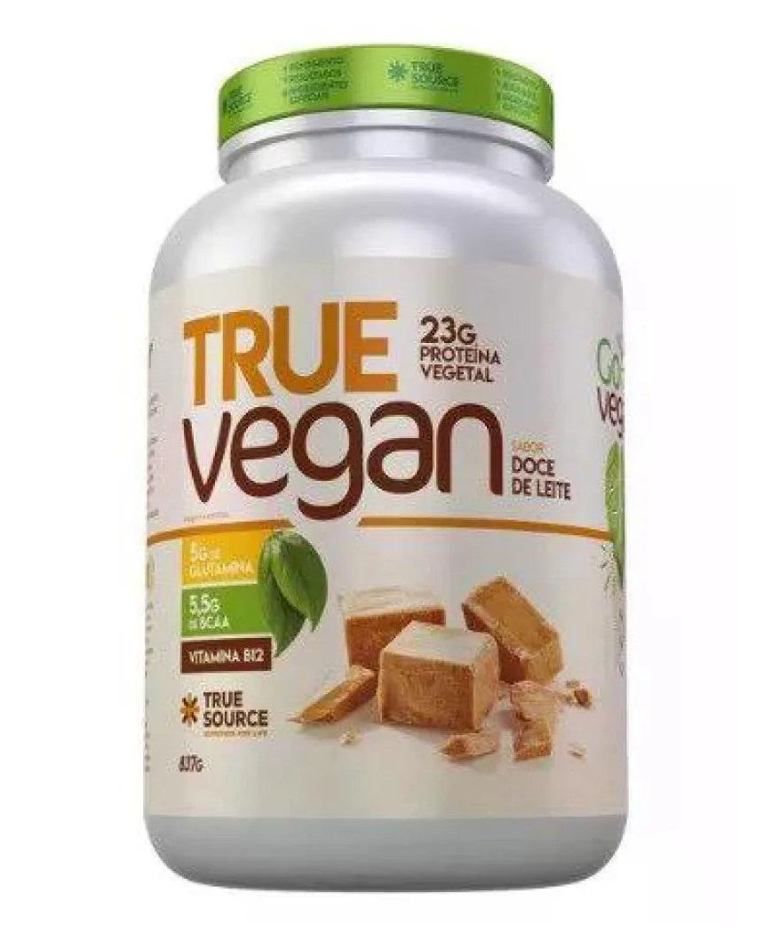 Proteína Vegetal True Source True Vegan Doce de Leite 837g