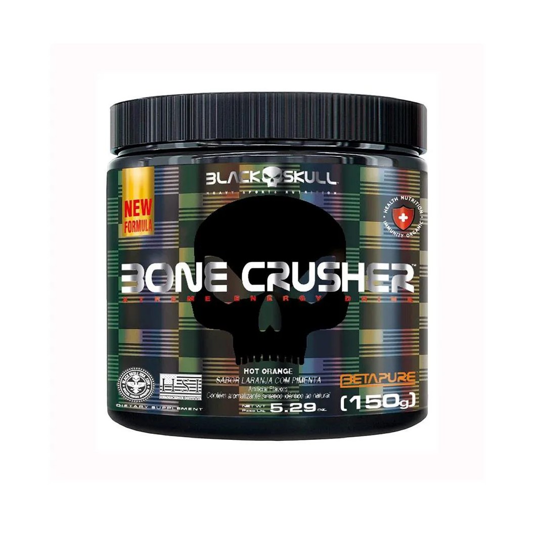 Pré-treino Black Skull Bone Crusher Hot Orange 150g
