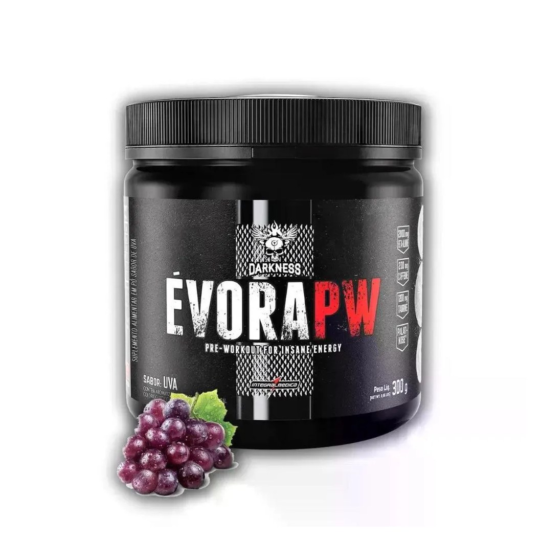 Pré-treino Integralmédica Evora Darkness Uva 300g