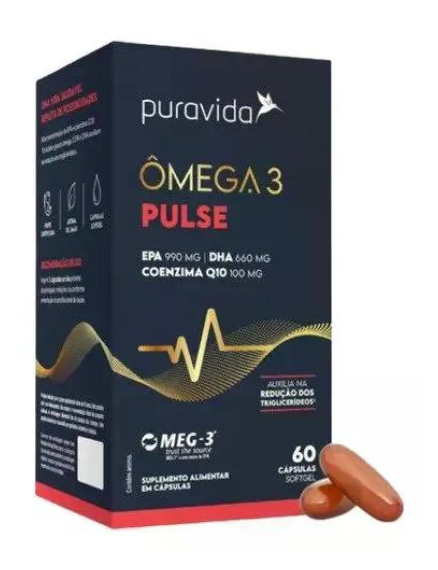 Omega 3 Pulse Puravida 60 cápsulas