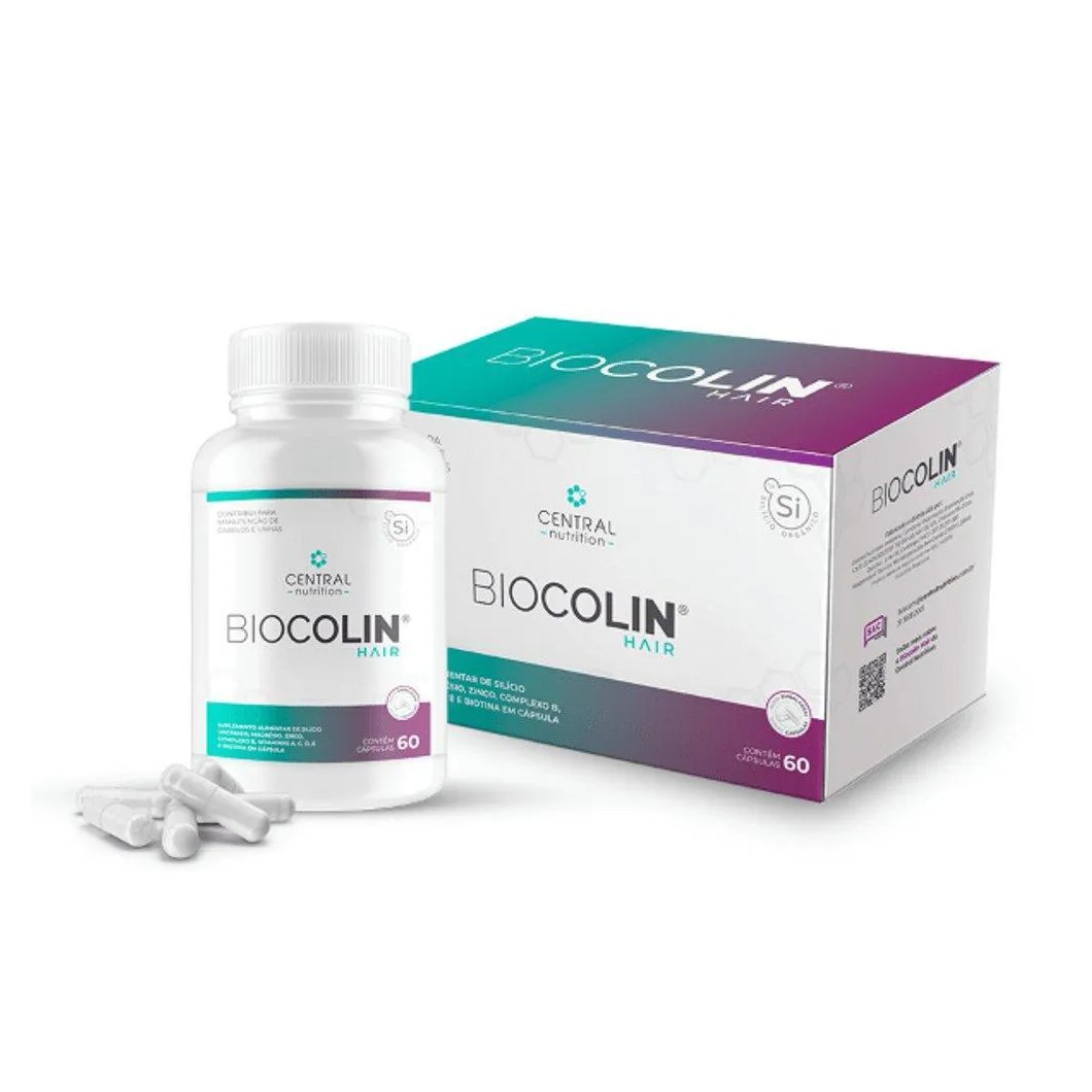 Biocolin Hair Central Nutrition 500mg com 60 cápsulas